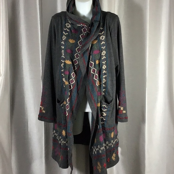 Caite Jackets & Blazers - Caite embroidered hoodie jacket